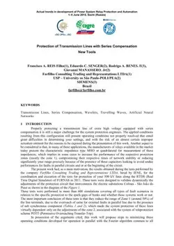 دانلود کتاب Protection of Transmission Lines with Series Compensation New Tools