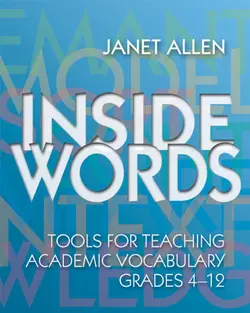 دانلود کتاب Inside Words: Tools for Teaching Academic Vocabulary, Grades 4-12 2007