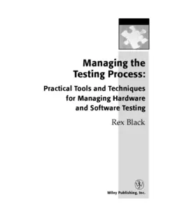 دانلود کتاب Managing the Testing Process: Practical Tools and Techniques for Managing Hardware and Software Testing 2nd