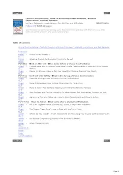 دانلود کتاب Crucial Confrontations: Tools for talking about broken promises, violated expectations, and bad behavior ویرایش 1