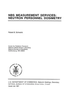 دانلود کتاب NBS Measurement Services: Neutron Personnel Dosimetry 1987