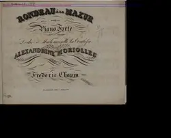 دانلود کتاب Rondeau a la mazur. Pour le piano forte