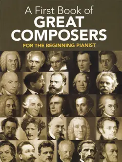 دانلود کتاب My first book of great composers: 26 themes by Bach, Beethoven, Mozart, and others, in easy piano arrangements