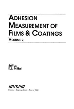 دانلود کتاب Adhesion Measurement of Films & Coatings Vol.2 2001