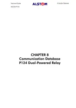 دانلود کتاب Alstom MiCOM P124 - Dual-Powered Relay. Technical Guide. Chapter 8. Communication Database