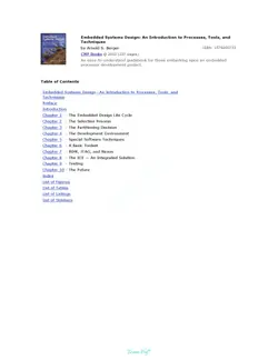 دانلود کتاب Embedded Systems Design: An Introduction to Processes, Tools and Techniques 2002
