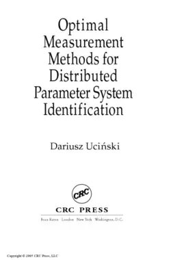 دانلود کتاب Optimal Measurement Methods for Distributed Parameter System Identification ویرایش 1