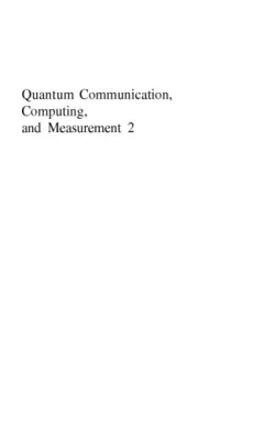 دانلود کتاب Quantum Communication, Computing, and Measurement 2 ویرایش 1