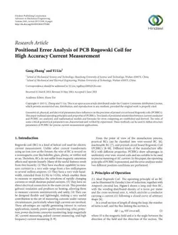 دانلود کتاب Positional Error Analysis of PCB Rogowski Coil for High Accuracy Current Measurement