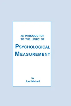 دانلود کتاب An Introduction To the Logic of Psychological Measurement 1990