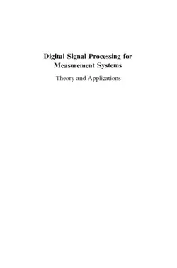 دانلود کتاب Digital Signal Processing for Measurement Systems: Theory and Applications ویرایش 1