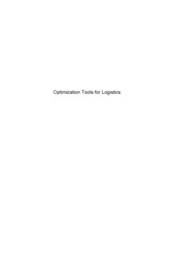 دانلود کتاب Optimization Tools for Logistics ویرایش 1