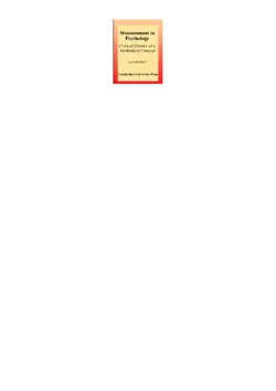 دانلود کتاب Measurement in psychology: critical history of a methodological concept 2nd ed