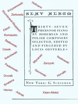 دانلود کتاب Album of Slav Piano Music, 37 Pieces for piano by Bohemiam and Slav composers