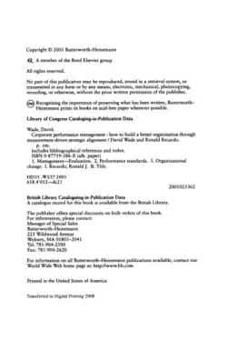 دانلود کتاب Corporate Performance Management: How to build a better organization through measurement-driven, strategic alignment (Improving Human Performance) 2001