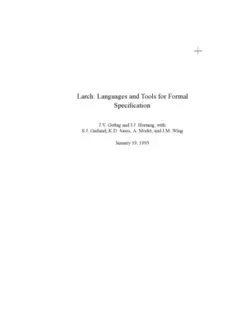 دانلود کتاب Larch: Languages and Tools for Formal Specification 1993