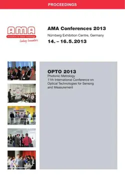 دانلود کتاب AMA Conferences 2013. OPTO 2013 Photonic Metrology 11th International Conference on Optical Technologies for Sensing and Measurement