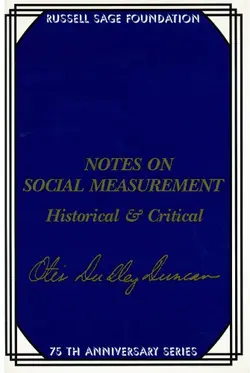 دانلود کتاب Notes on social measurement : historical and critical 1984
