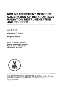 دانلود کتاب NBS Measurement Services: Calibration of Beta-Particle radiation Instrumentation and Sources 1988