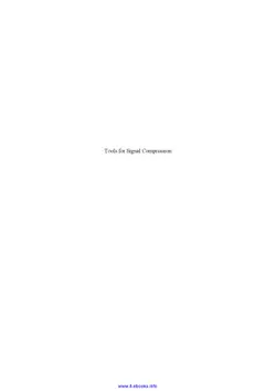 دانلود کتاب Tools for Signal Compression: Applications to Speech and Audio Coding 2011