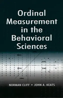 دانلود کتاب Ordinal Measurement in the Behavioral Sciences ویرایش 1