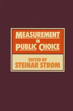 دانلود کتاب Measurement in Public Choice ویرایش 1