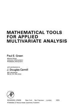 دانلود کتاب Mathematical Tools for Applied Multivariate Analysis 1st