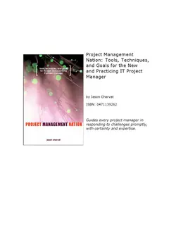 دانلود کتاب Project Management Nation: Tools, Techniques, and Goals for the New and Practicing It Project Manager 1st