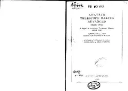 دانلود کتاب Amateur Telescope Making Advanced (Book Two) (1952)(en)(650s)