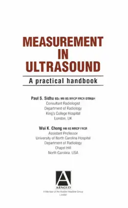 دانلود کتاب Measurement in Ultrasound: A Practical Handbook ویرایش 1