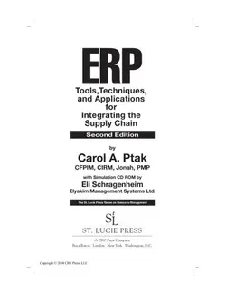 دانلود کتاب ERP: Tools, Techniques, and Applications for Integrating the Supply Chain, Second Edition (Resource Management) ویرایش 2