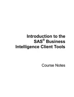 دانلود کتاب Introduction to the SAS Business Intelligence Client Tools (Course Notes)