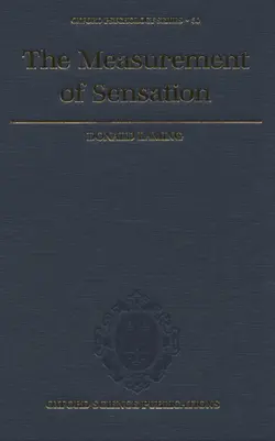 دانلود کتاب The Measurement of Sensation (Oxford Psychology Series) ویرایش 1