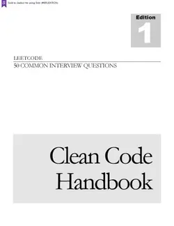 دانلود کتاب LeetCode Clean Code Handbook: 50 Common Interview Questions 1st