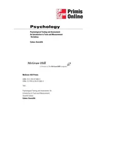 دانلود کتاب Psychological Testing and Assessment: An Introduction to Tests & Measurement ویرایش 7