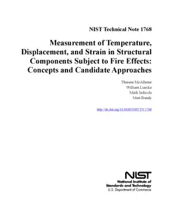 دانلود کتاب Measurement of Temperature, Displacement, and Strain in Structural Components Subject to Fire Effects: Concepts and Candidate Approaches 2012