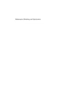دانلود کتاب Mathematical Modeling and Optimization: An Essay for the Design of Computer-Based Modeling Tools ویرایش 1
