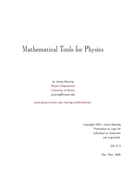 دانلود کتاب Mathematical Tools for Physics