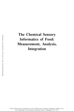 دانلود کتاب The chemical sensory informatics of food : measurement, analysis, integration 2015