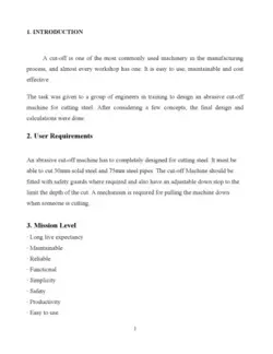 دانلود کتاب project report of design and fabrication of abrasive cut off machine.