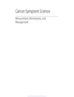 دانلود کتاب Cancer Symptom Science : Measurement, Mechanisms, and Management ویرایش 1