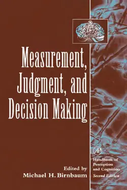 دانلود کتاب Measurement, Judgment, and Decision Making (Handbook of Perception and Cognition, Second Edition) 2nd