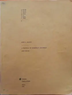 دانلود کتاب A Manual of Sumerian Grammar and Texts (Aids and Research Tools in Ancient Near Eastern Studies, No 5) 1990