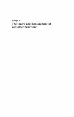 دانلود کتاب Essays in the Theory and Measurement of Consumer Behaviour: In Honour of Sir Richard Stone ویرایش 1