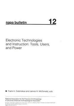 دانلود کتاب Electronic Technologies and Instruction: Tools, Users, and Power 2008