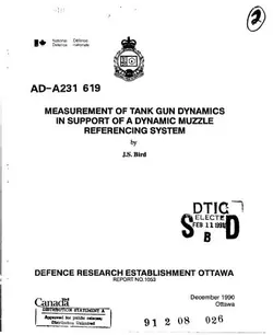 دانلود کتاب Measurement of tank gun dynamics in support of a dynamic muzzle referencing system