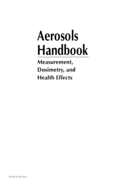دانلود کتاب Aerosols Handbook Measurement Dosimetry and Health Effects ویرایش 1