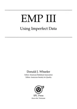 دانلود کتاب EMP III (Evaluating the Measurement Process): Using Imperfect Data 2006