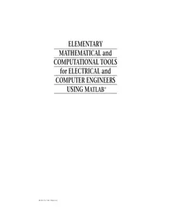 دانلود کتاب Elementary mathematical and computational tools for electrical and computer engineers using MATLAB 2001