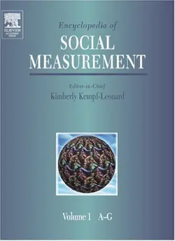 دانلود کتاب Encyclopedia of social measurement, Volume 1 ویرایش 1
